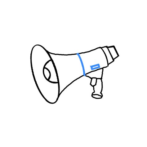 How to Draw an Electric Megaphone .